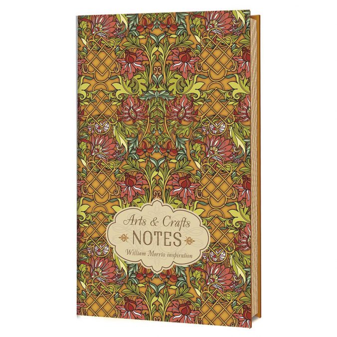 Блокнот arts&crafts notes william morris inspiration (желто алая)