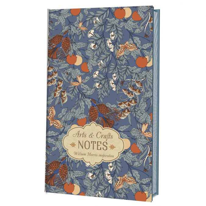 Блокнот Arts&Crafts Notes William Morris Inspiration (голубая с красной птицей)