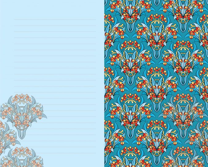 Блокнот Arts&Crafts Notes William Morris Inspiration (зеленая с огурцами) — изображение 4