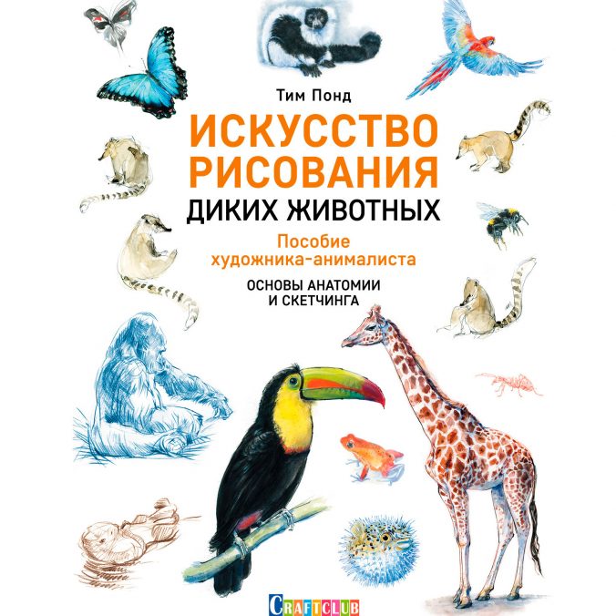 Искусство рисования диких животных. Пособие художника-анималиста. Основы анатомии и скетчинга (легкий брак)