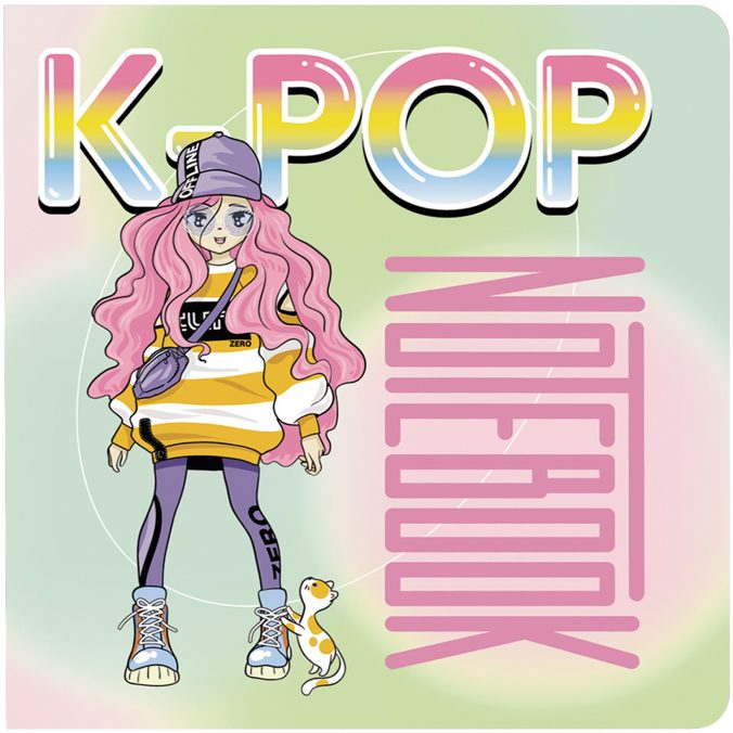 Блокнот k pop (девочка в полный рост)