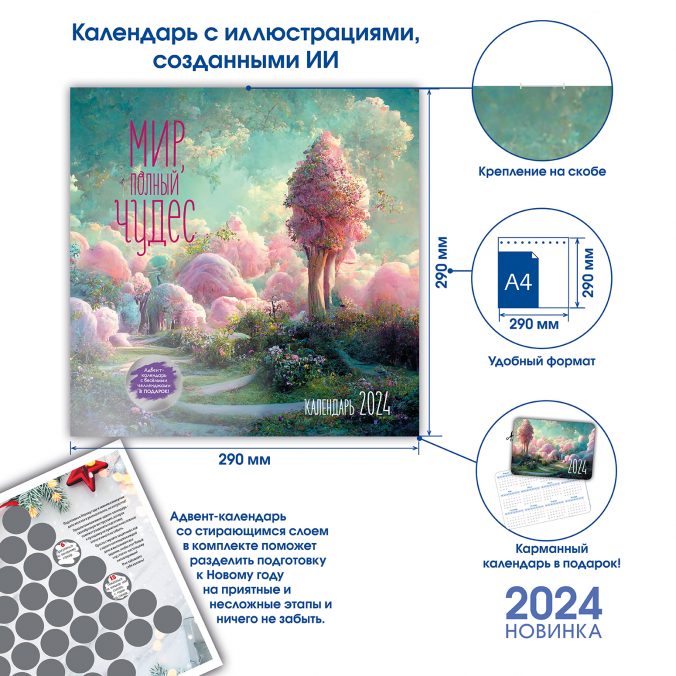 Календарь органайзер Мир, полный чудес 2024
