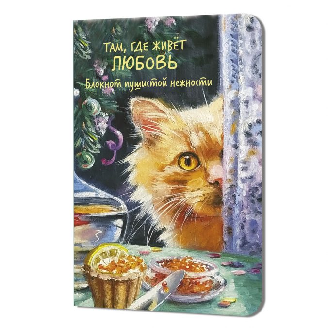 Блокнот Там, где живет любовь (кот в окне)