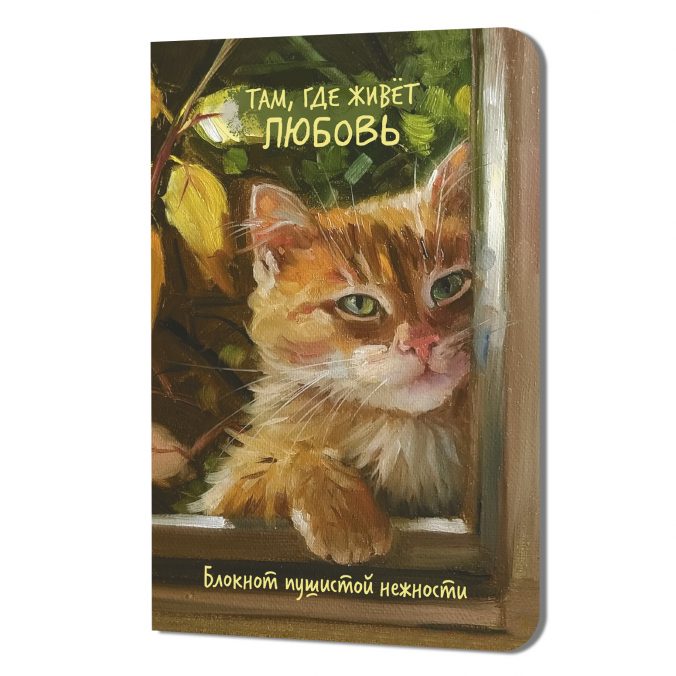 Блокнот Там, где живет любовь (кот в окне)