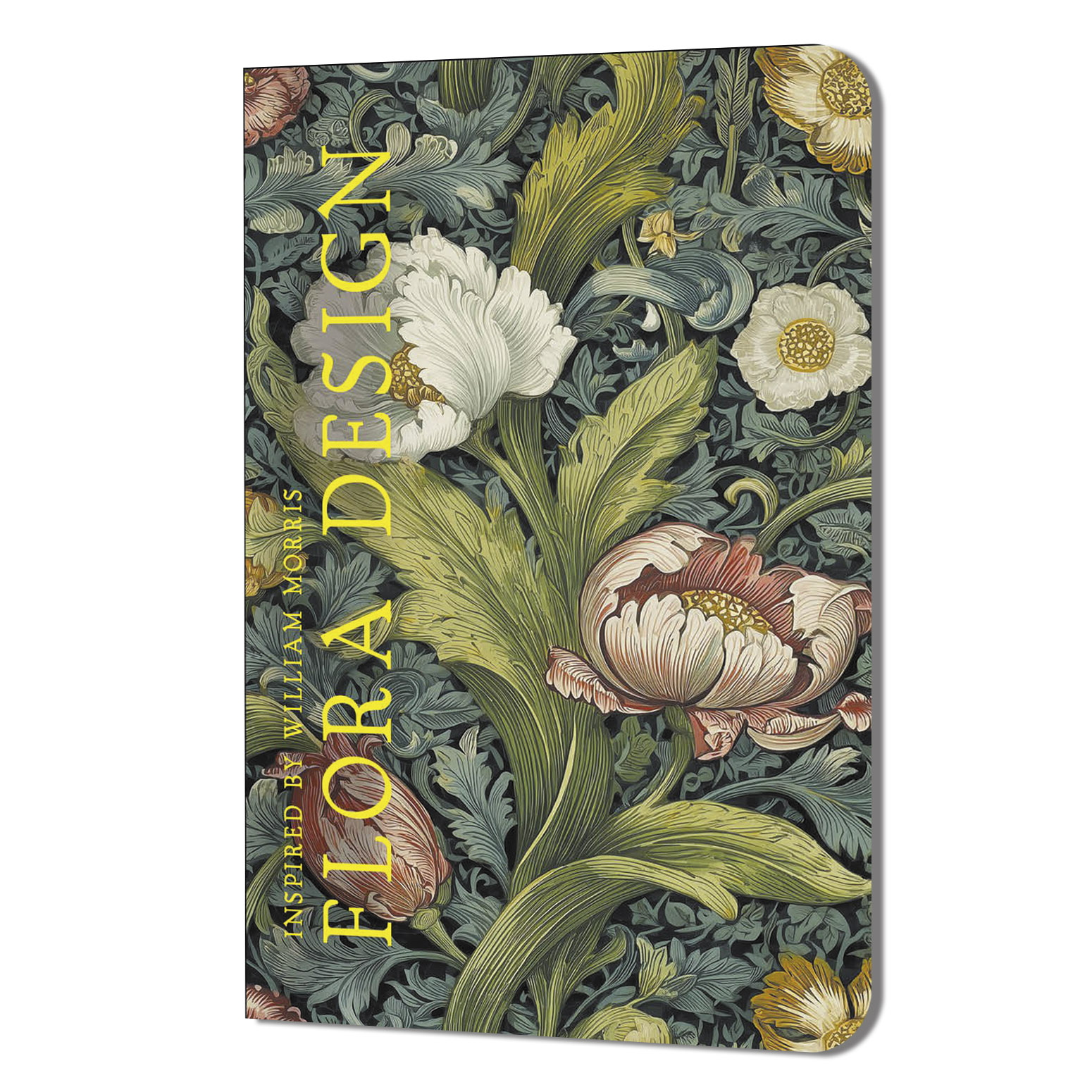 Блокнот flora design (белые цветы) (Копировать)
