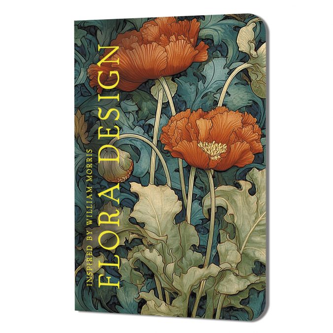 Блокнот flora design (красные маки)