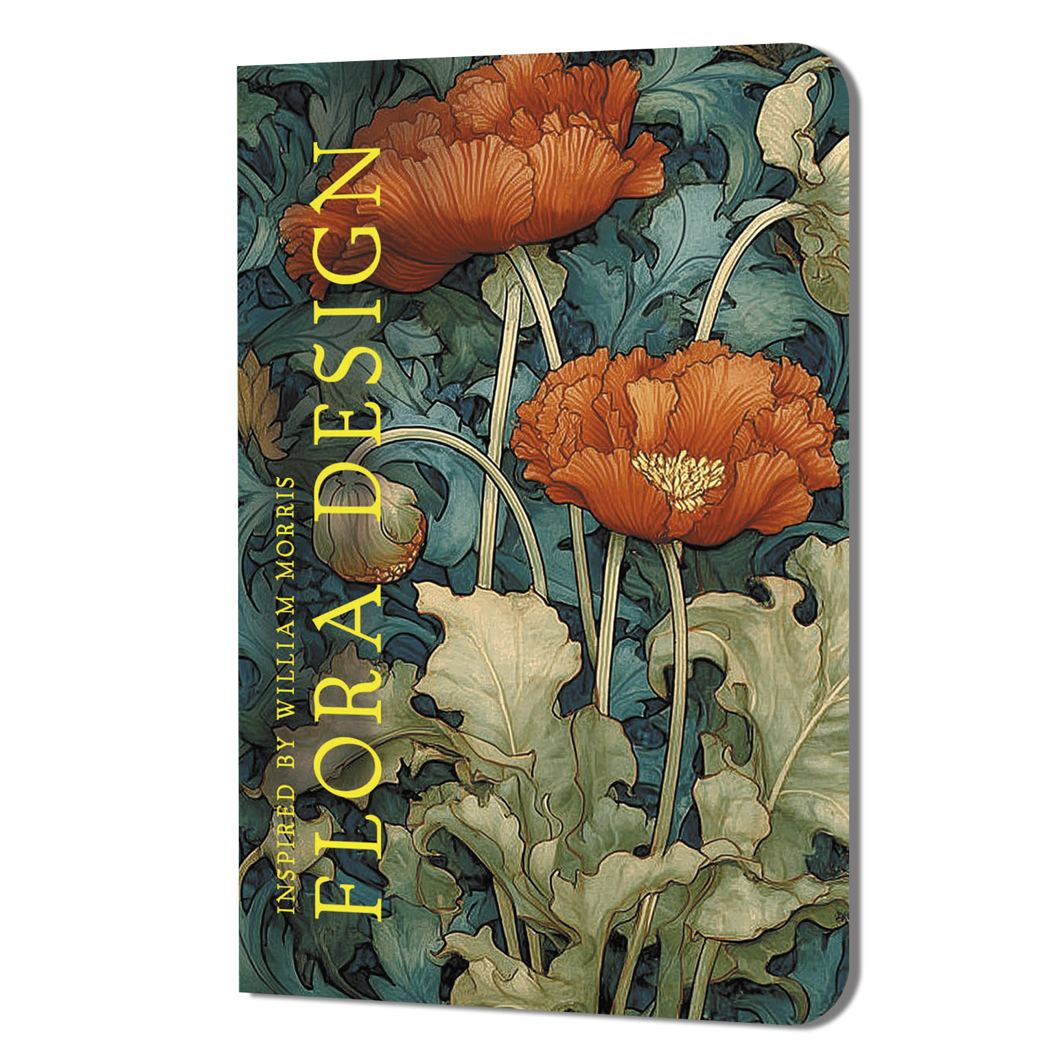 Блокнот flora design (красные маки)