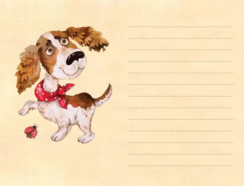 Песики в блокнотике. Лохматые записки (Мопс в колпаке) — изображение 2