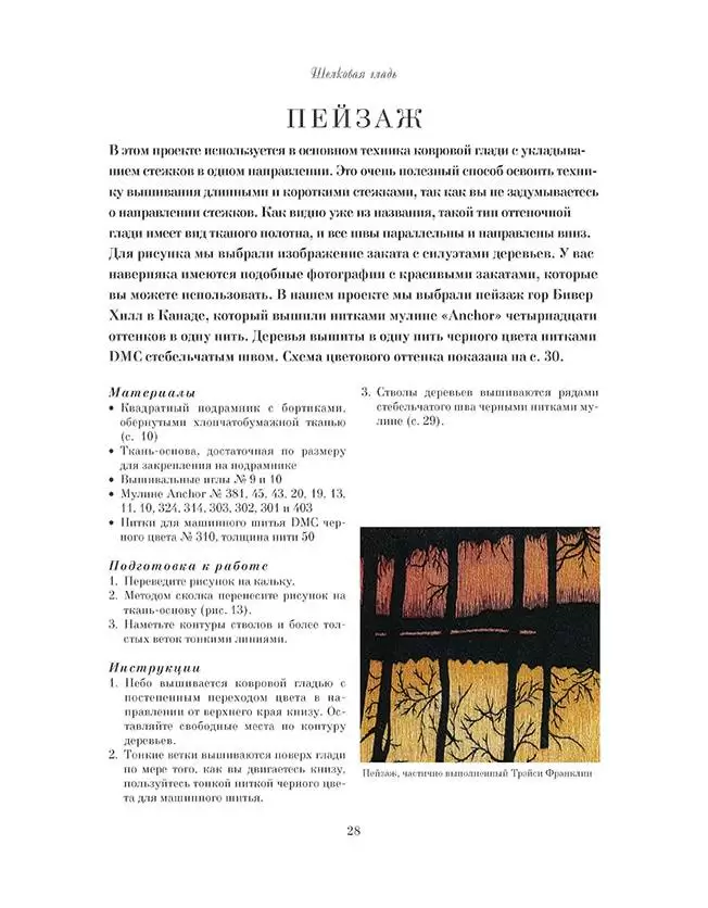 Английская королевская школа вышивания. Шелковая гладь, художественная гладь, золотое шитье (2019; легкий брак) — изображение 3