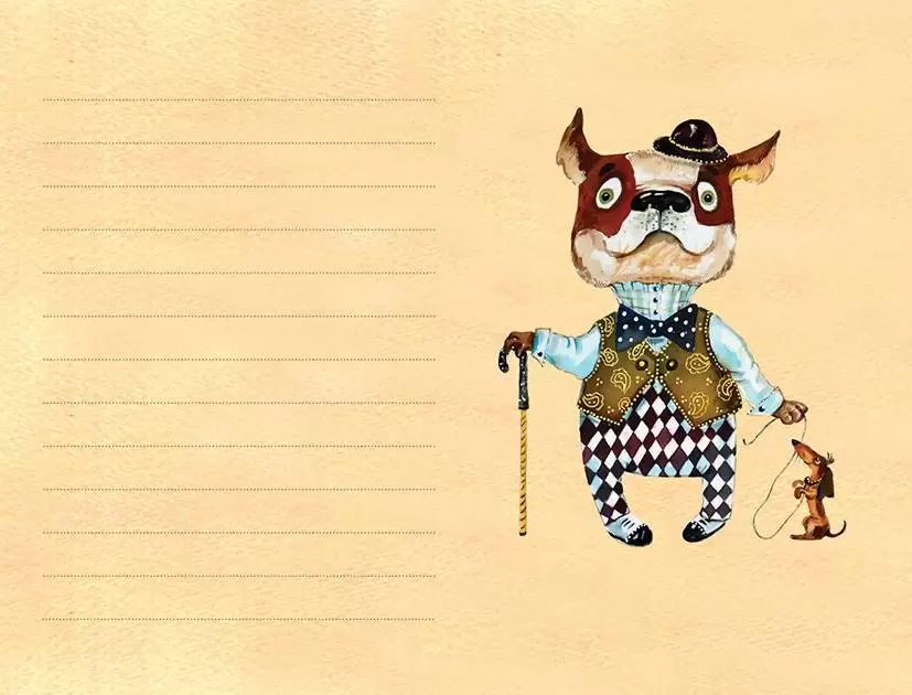 Песики в блокнотике. Лохматые записки (Мопс в колпаке) — изображение 3