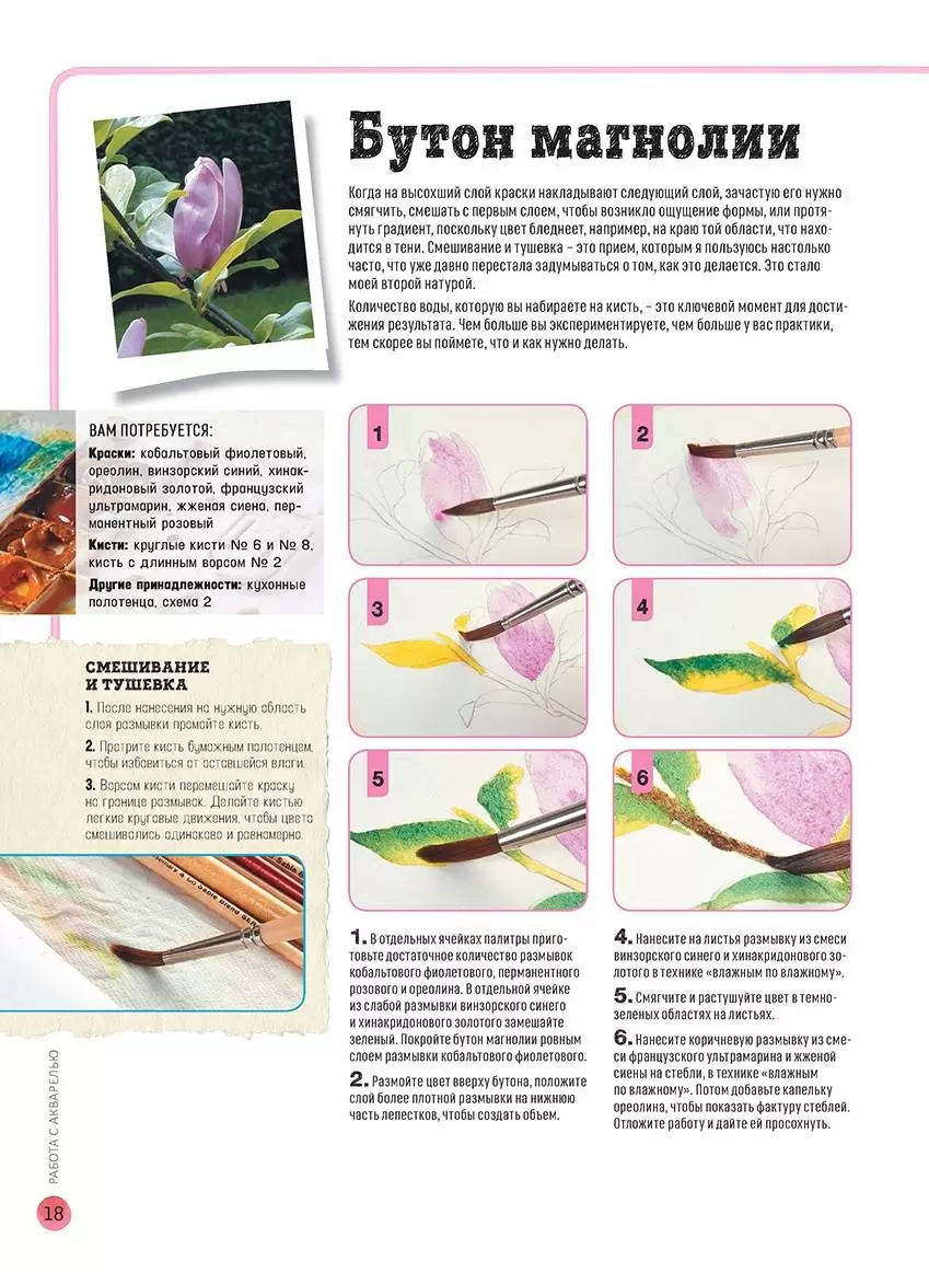 Цветы в акварели. Рисуем за 30 минут — изображение 5