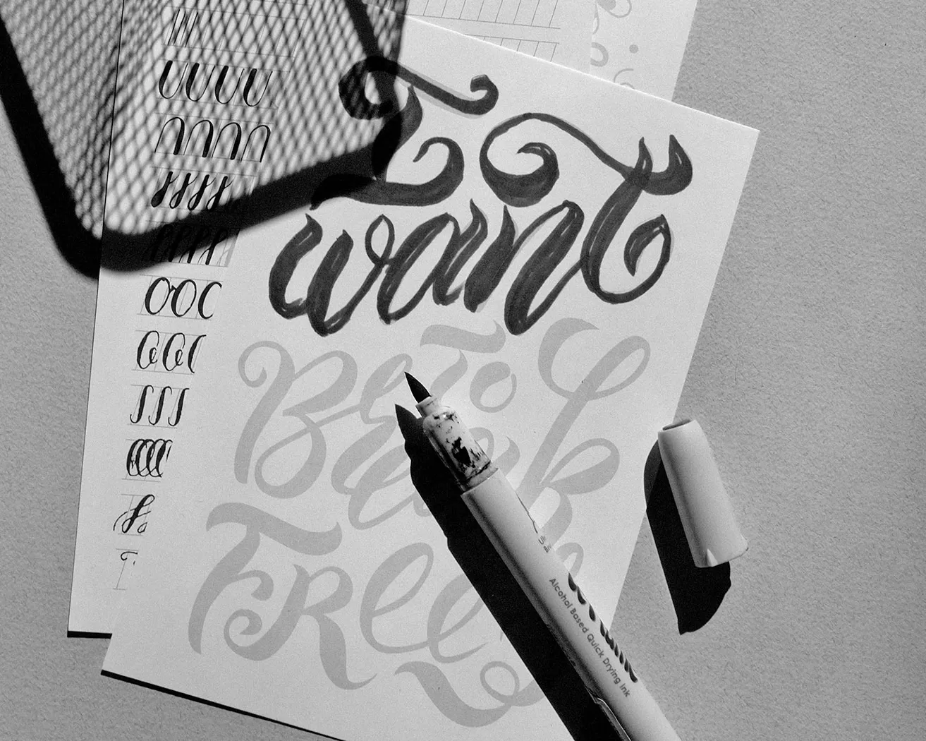 Набор открыток-шаблонов. Напиши настроение в стиле леттеринг (Крафт) — изображение 11