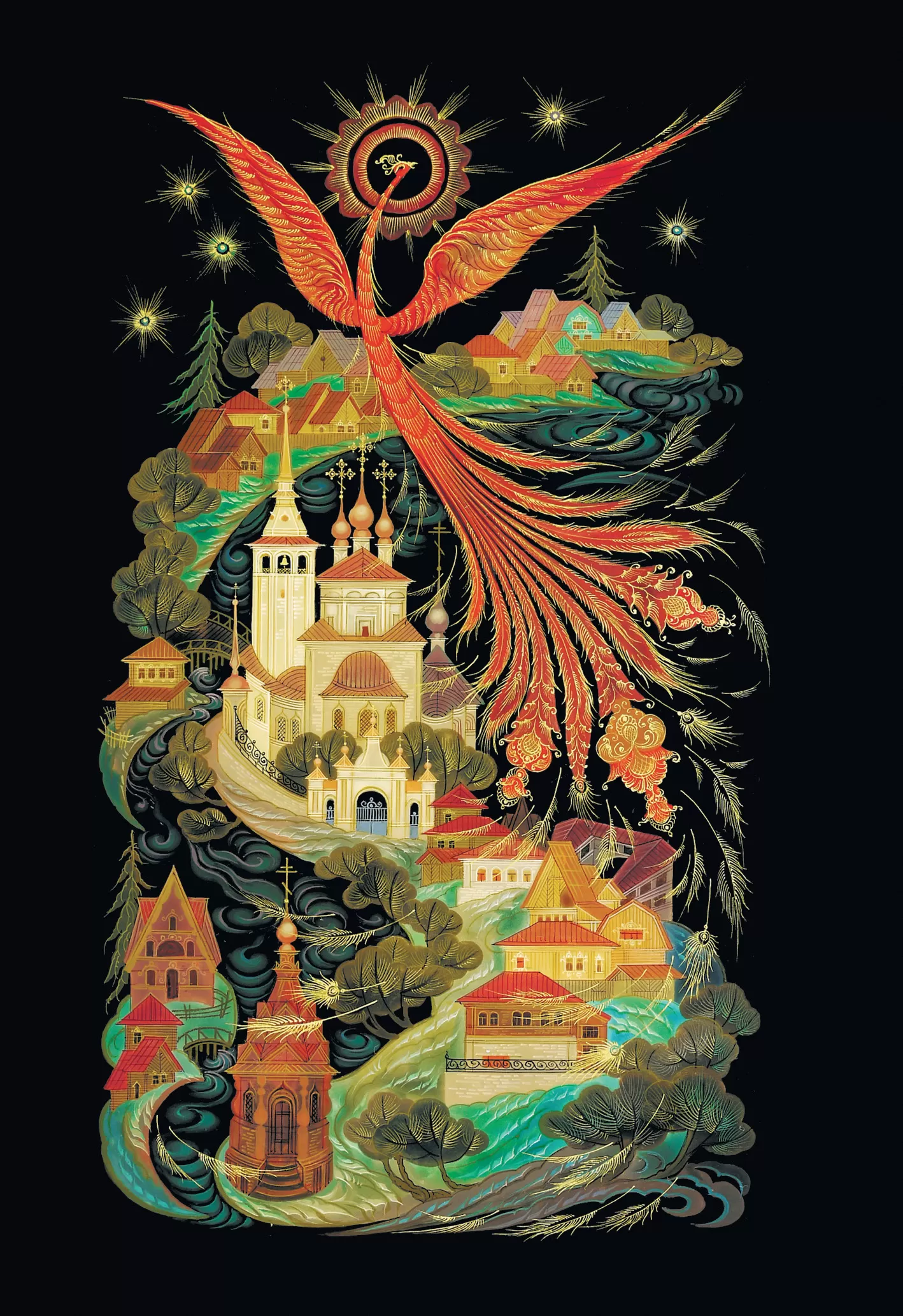 Блокнот «Дивный палех» (Жар-птица) — изображение 3