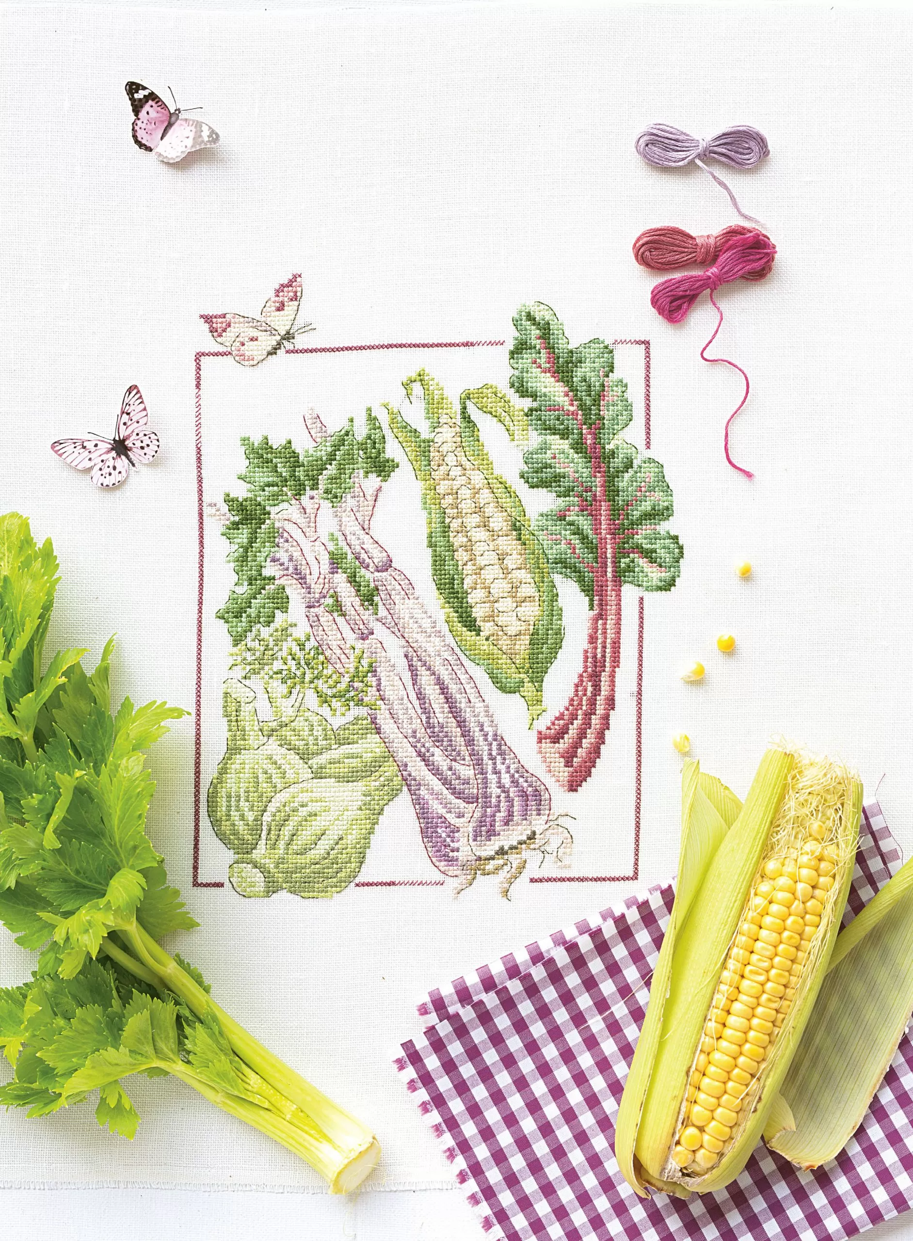 Французская вышивка крестом. Любимый огород Вероник Ажинер — изображение 6
