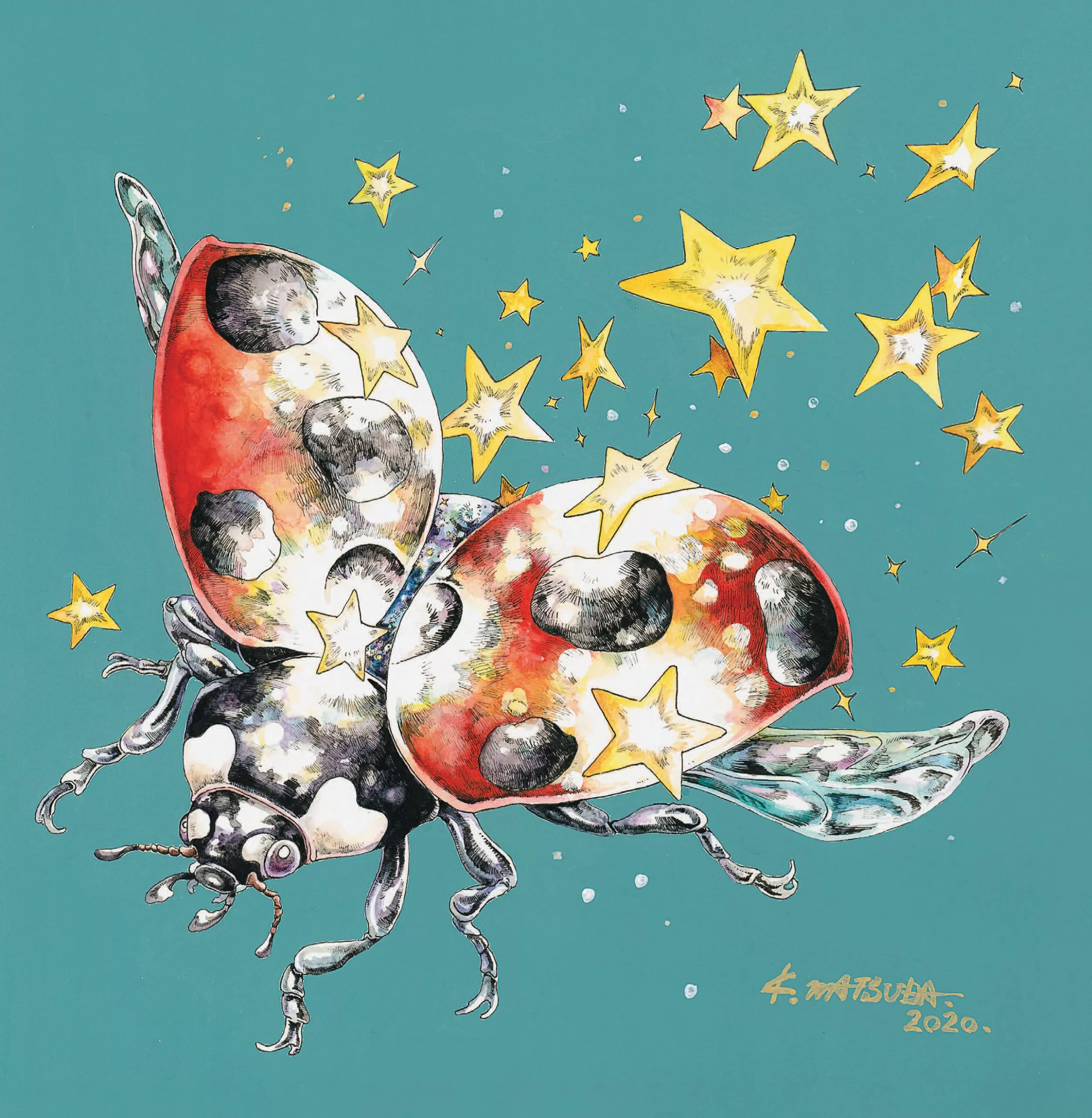 Скетчбук-раскраска. Сказочная реальность Кэна Мацуды (зеленая, новый формат!) — изображение 3