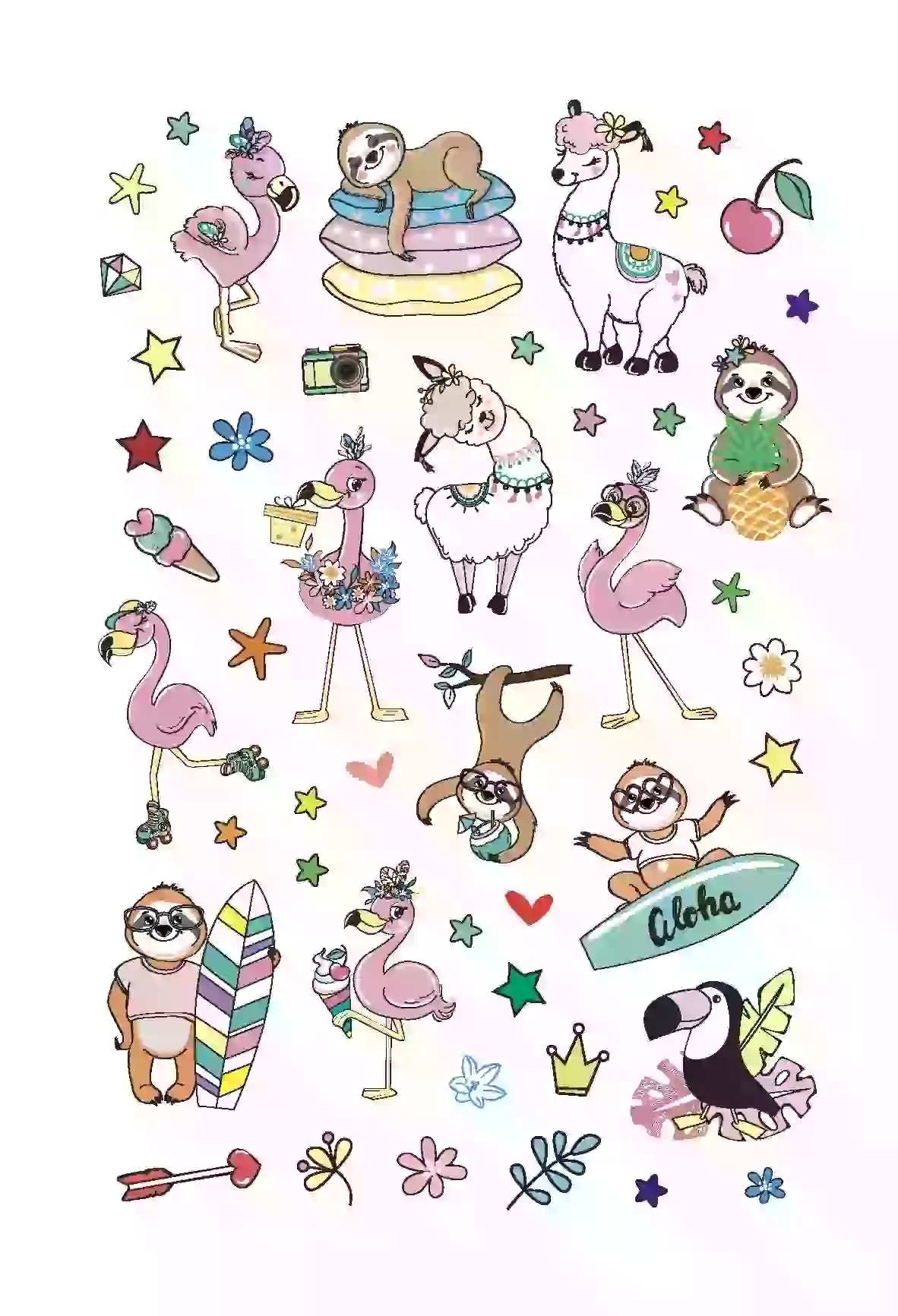 Наклейки Crazy Bullet Journal Stickers (красная) — изображение 2