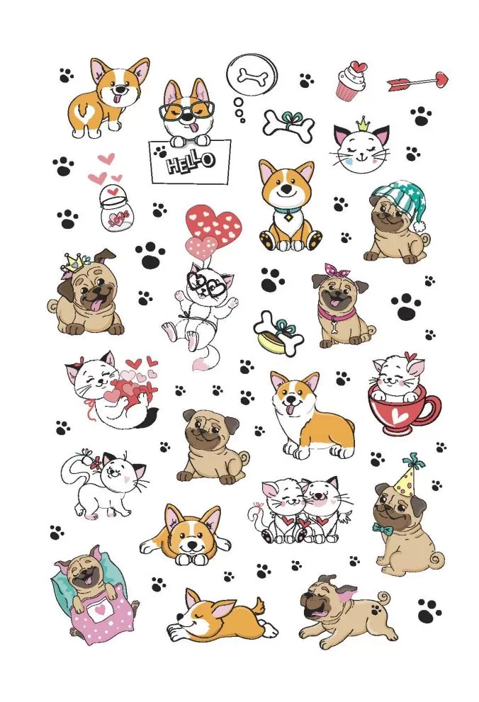Наклейки Crazy Bullet Journal Stickers (розовая) — изображение 3