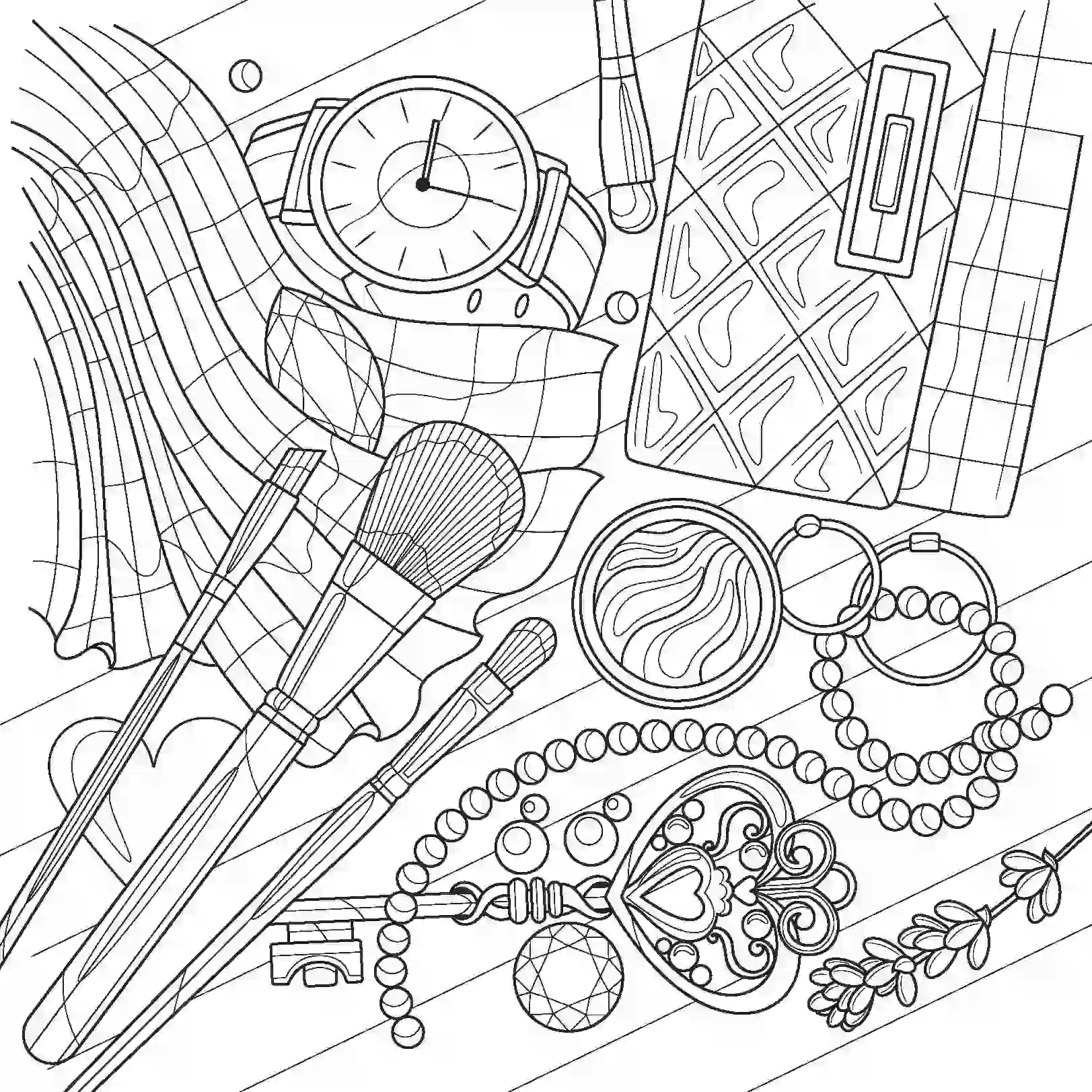 Раскраска-антистресс для работы маркерами (со зданием) — изображение 2