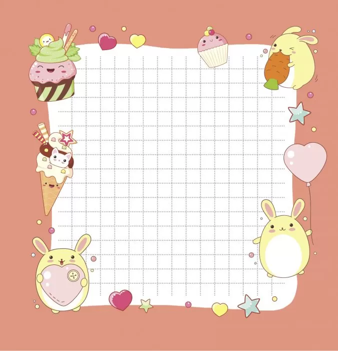 Блокнот Kawaii (голубой) — изображение 2