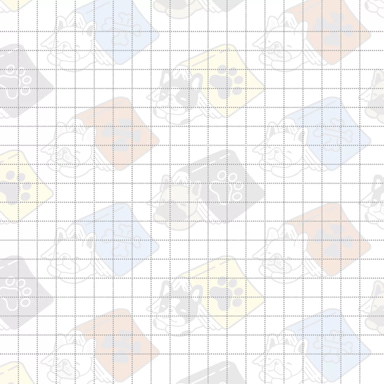 Блокнот с французскими бульдогами (голубой)